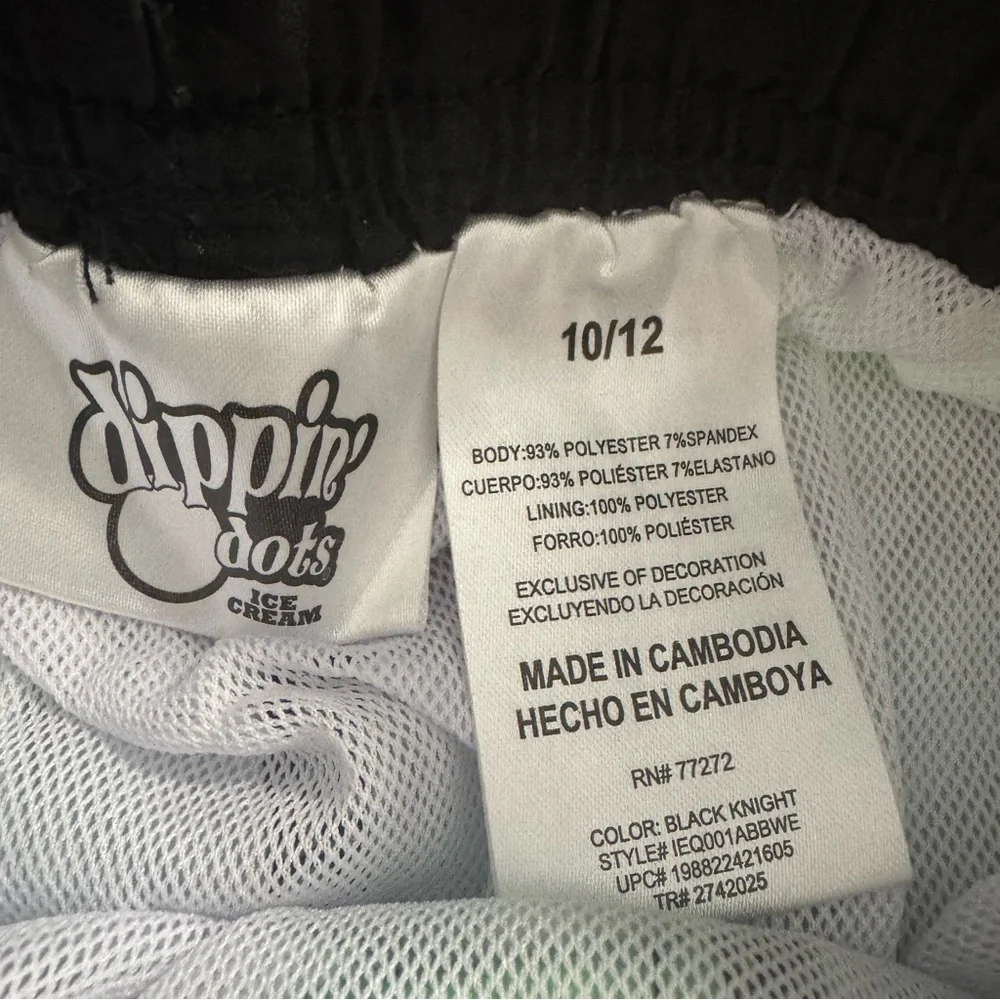 Dippin' Dots Ice Cream Boys UV50 Swim Trunks Shorts Size 10/12